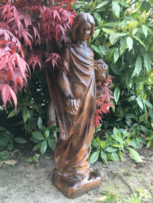 Stehender Engel aus Oxid - 105 cm - Stein